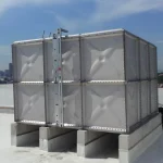 Stainless steel sectional tank for potable water storage