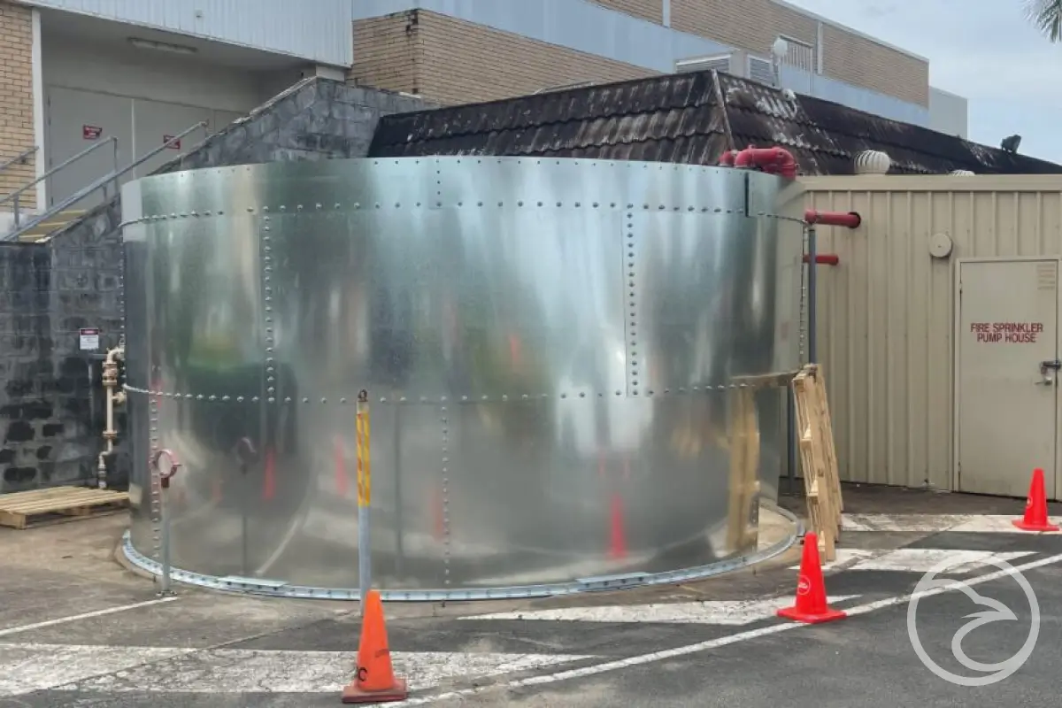 Fire tank standard inspection carried out according to AS1851 guidelines in Sydney