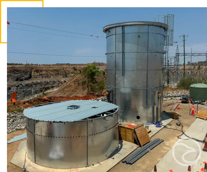 panel tank system for water storage