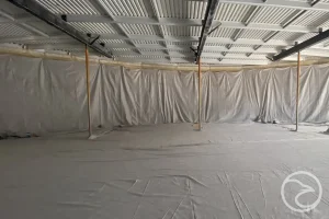 repair options for damaged PVC tank liners